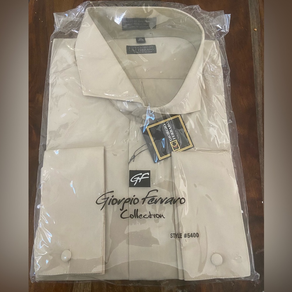 Giorgio Ferraro Cream Dress Shirt